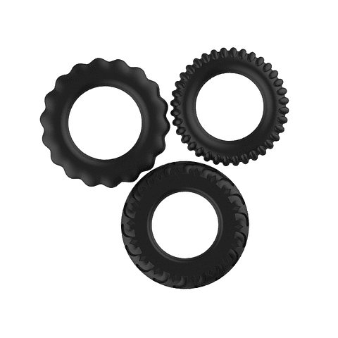 Kit Anillos Pretty Love Titan Set 3 anillos titan